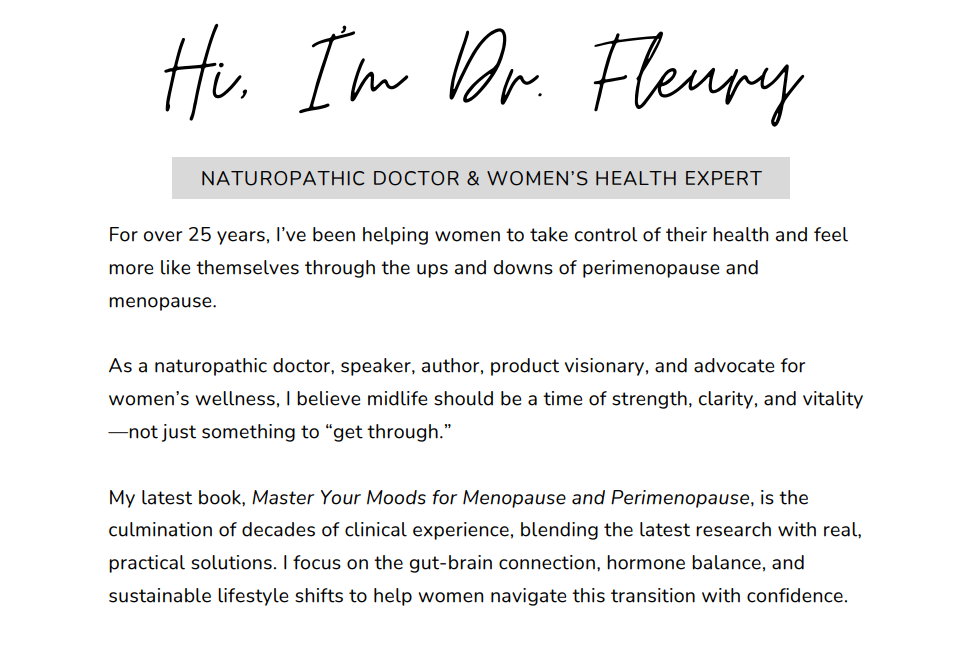 Dr. Fleury Bio